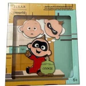 DISNEY PIN JACK JACK INTERCHANGABLE FACES NEW SEALED PIXAR INCREDIBLES COOKIE